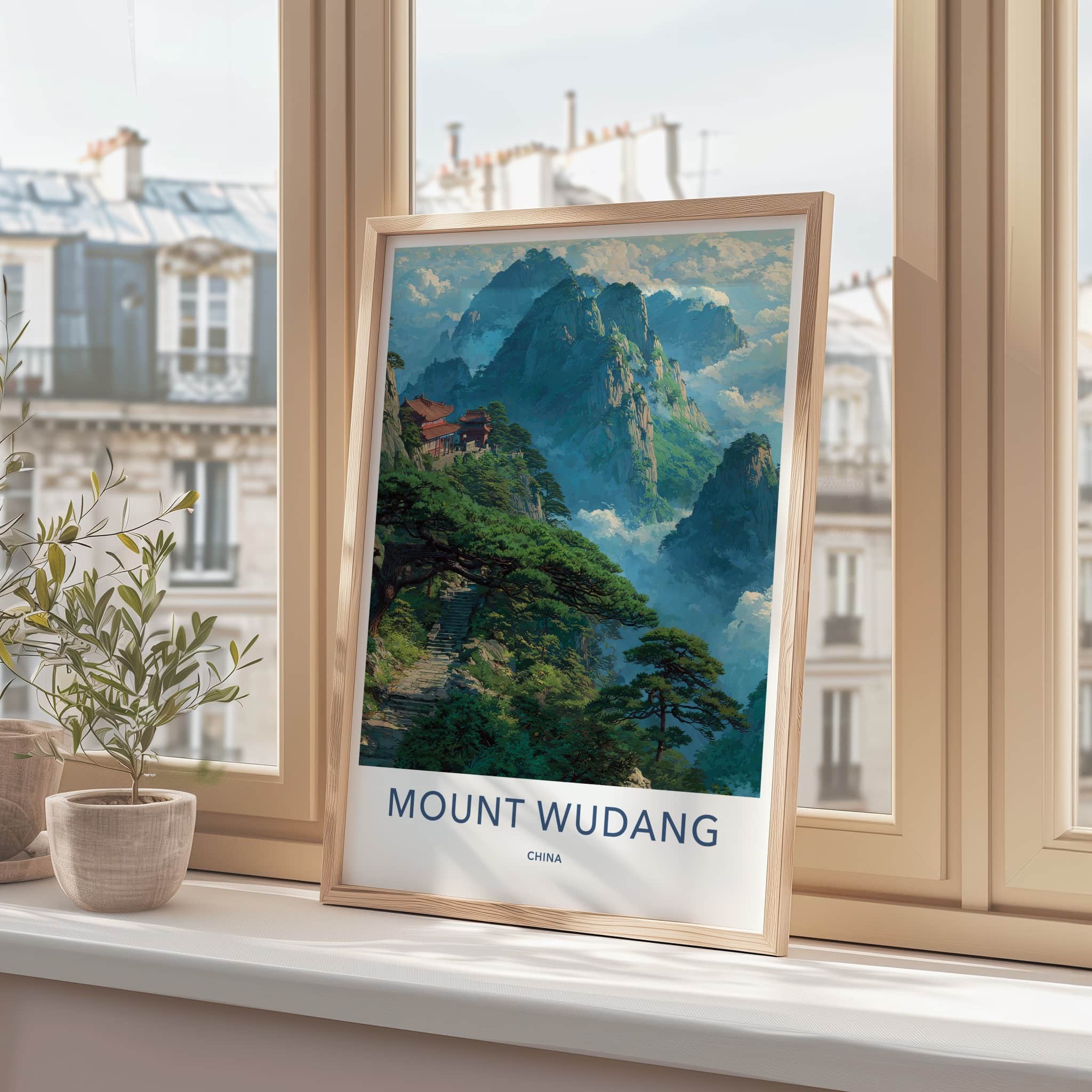Mount Wudang Poster - China Travel Art