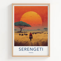 Serengeti Poster - Tanzania Art