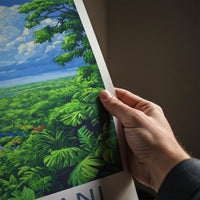 Kisangani Poster - DR Congo Travel Art - Lush Jungle River Home Decor