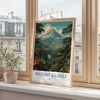 Mount Silisili Poster - Samoa Snow Capped Volcano