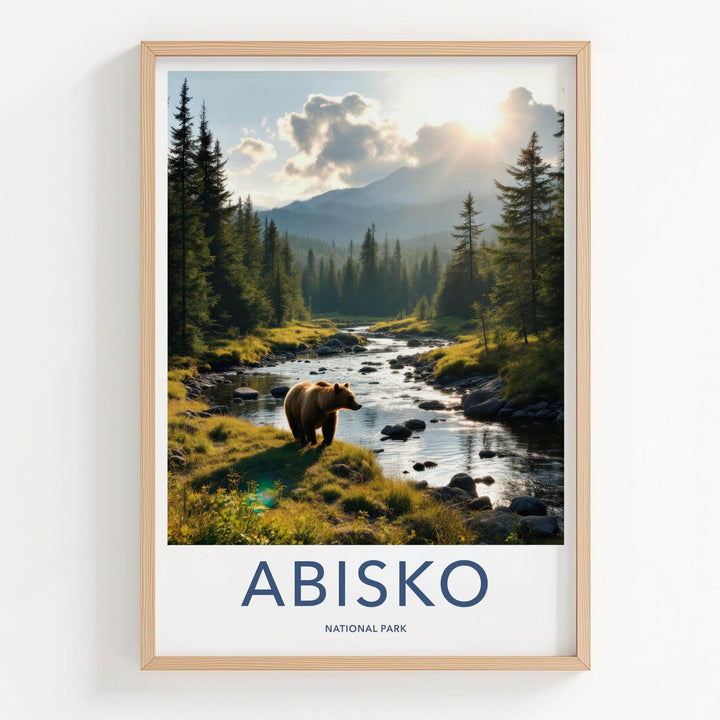 Abisko National Park Poster - Scandinavian Landscape Print