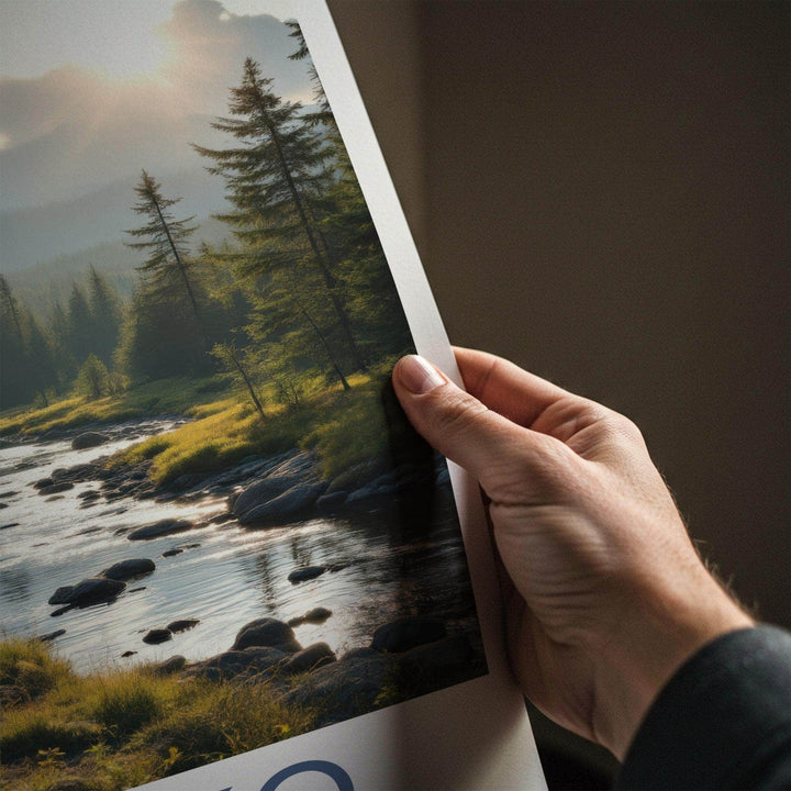 Abisko National Park Poster - Scandinavian Landscape Print