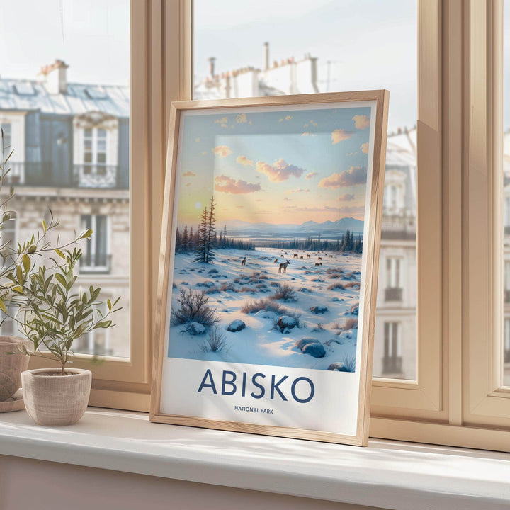 Abisko National Park Poster - Scandinavian Travel Print With Arctic