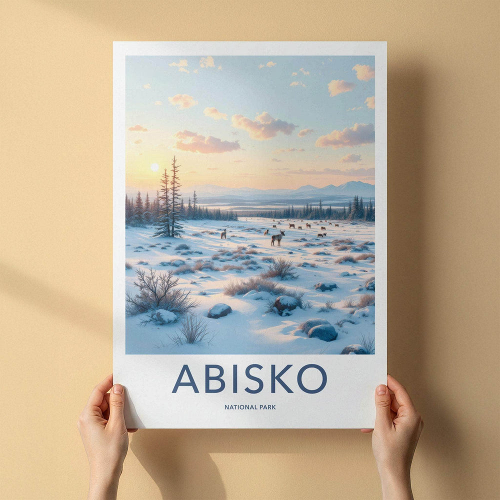 Abisko National Park Poster - Scandinavian Travel Print With Arctic