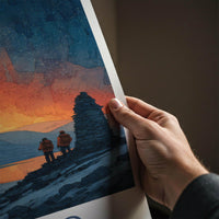 Abisko Poster - Sweden Fiery Night Wall Art