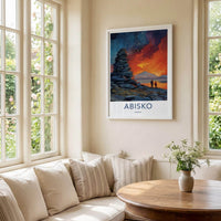 Abisko Poster - Sweden Travel Art - Starry Wilderness Home Decor