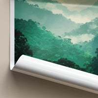Abra Malaga Poster - Peru Travel Art - Misty Mountain Forest Home Decor