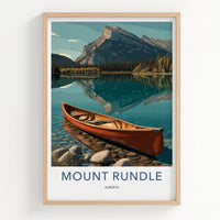 Mount Rundle Poster - Alberta Travel Art