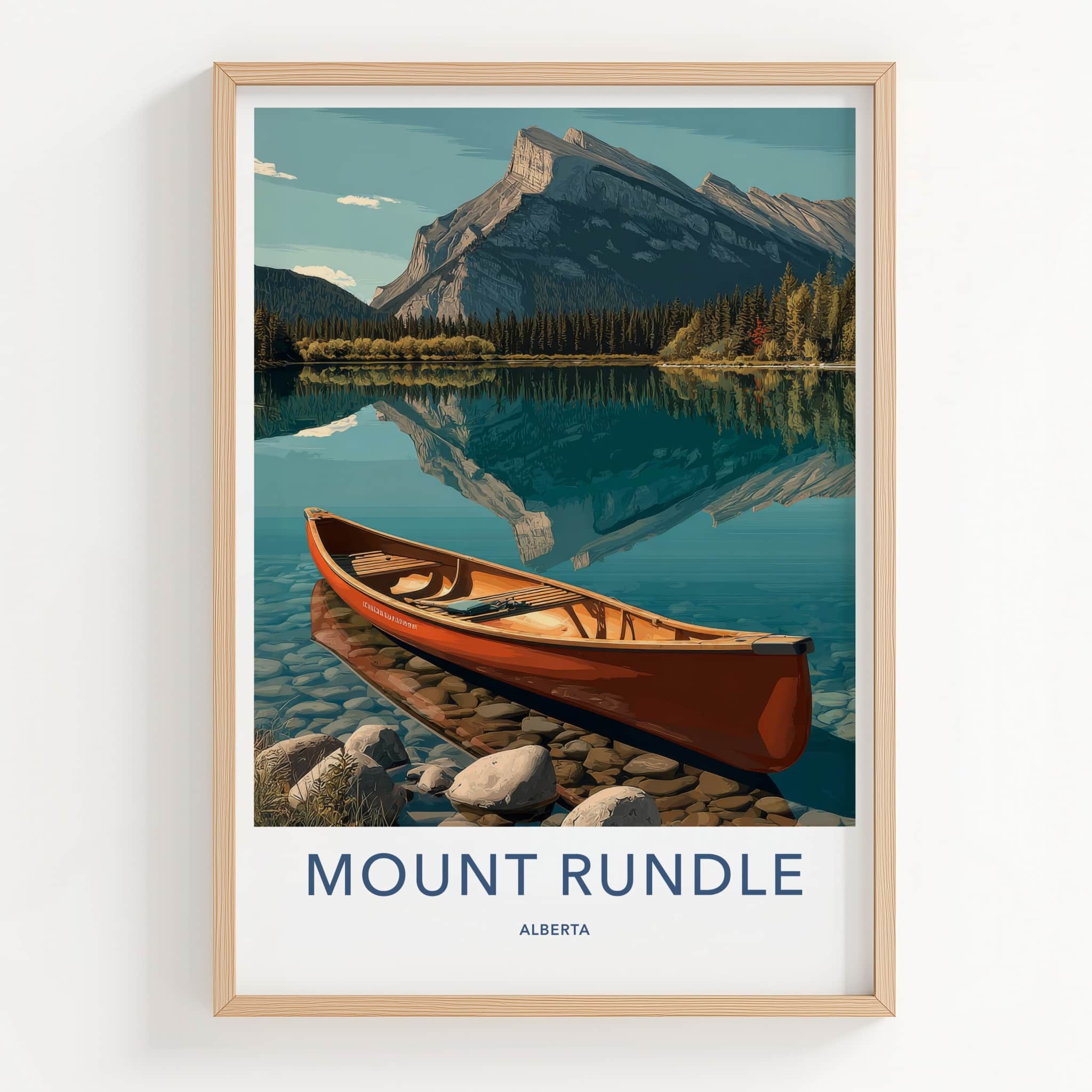 Mount Rundle Poster - Alberta Travel Art