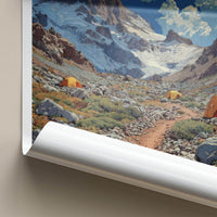 Aconcagua Poster - Argentina Scenic Art - High altitude trail Home Decor