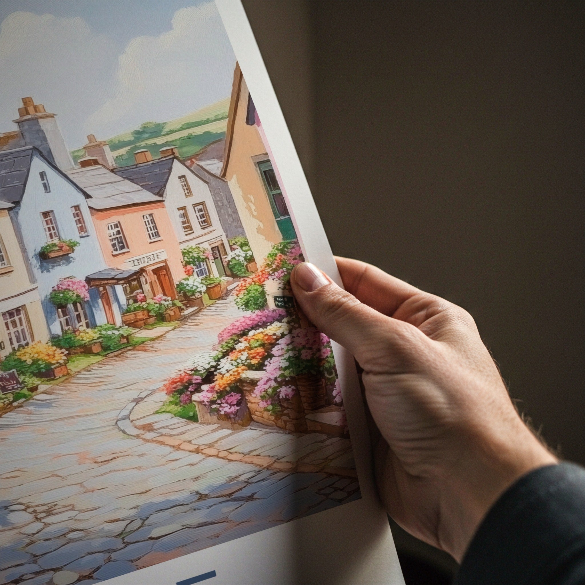 Adare Poster - Ireland Fine Art - Flowery Village Street Gallery Art