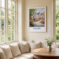Adare Poster - Ireland Fine Art - Flowery Village Street Gallery Art