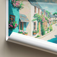 Adare Poster - Ireland Framed Art - Charming Flower Street Gallery Art