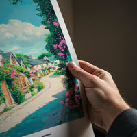 Adare Poster - Ireland Framed Art - Charming Flower Street Gallery Art