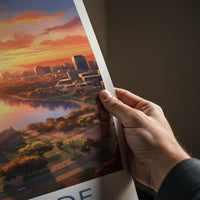 Adelaide Poster - Australia Framed Print - Reflecting Lake City Gallery Art