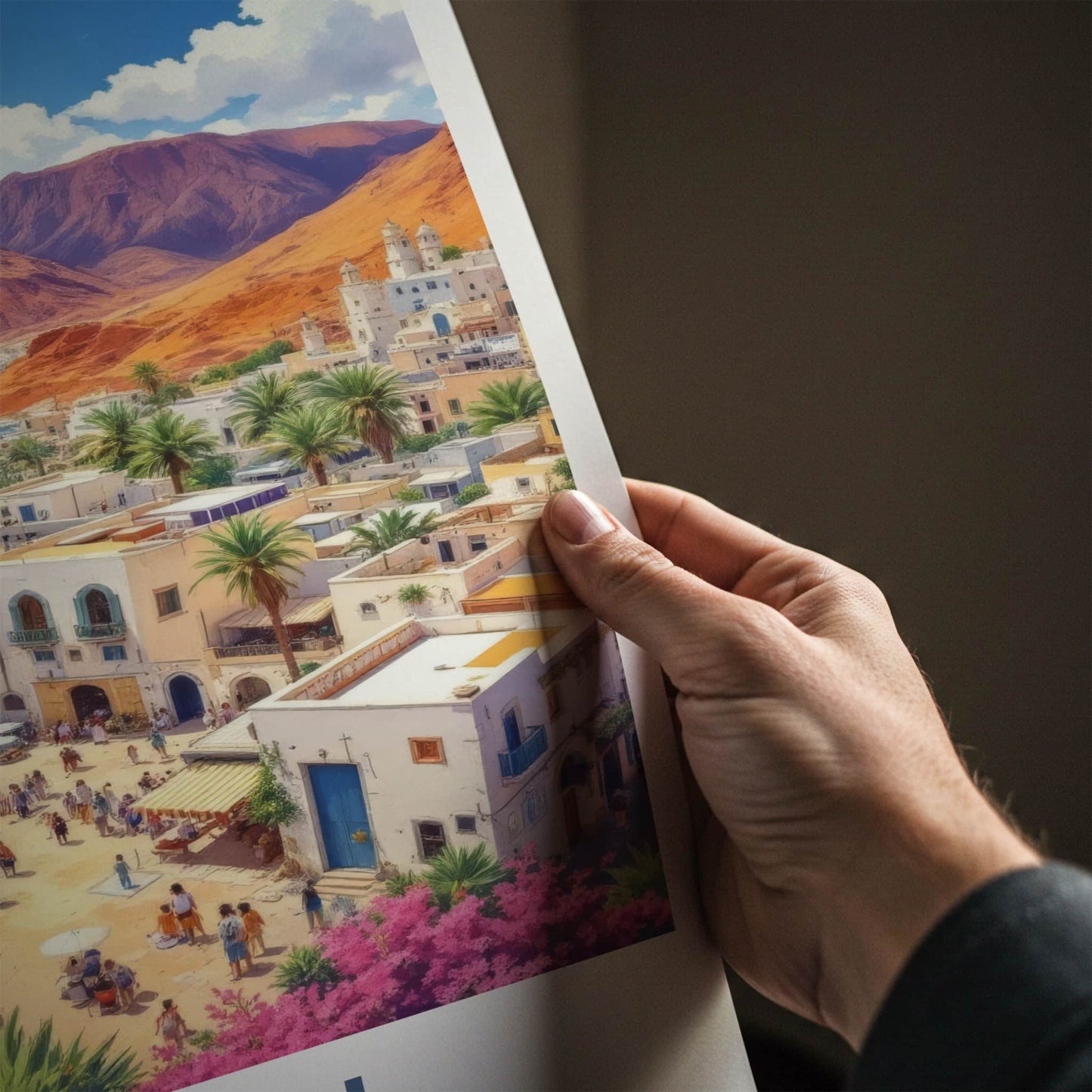 Aden Poster - Yemen Travel Art - Vibrant Coastal Town Home Decor