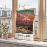 Agri Dagi Poster - Turkiye Wall Art - Snowy Mountain Horizon Gallery Art