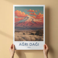Agri Dagi Poster - Turkiye Wall Art - Snowy Mountain Horizon Gallery Art