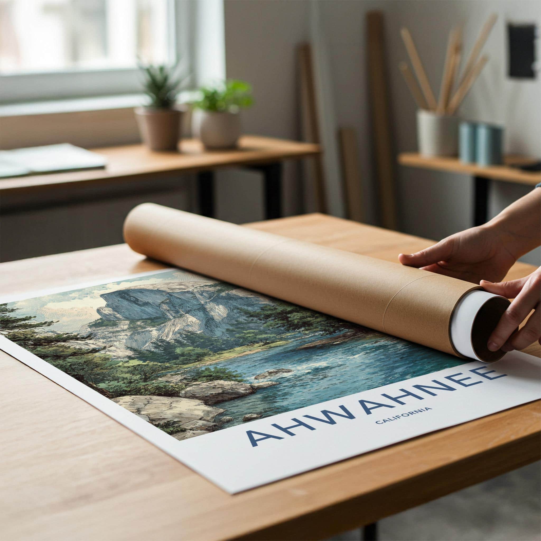 Ahwahnee Poster - California Scenic Art - Iconic Valley View Home Decor