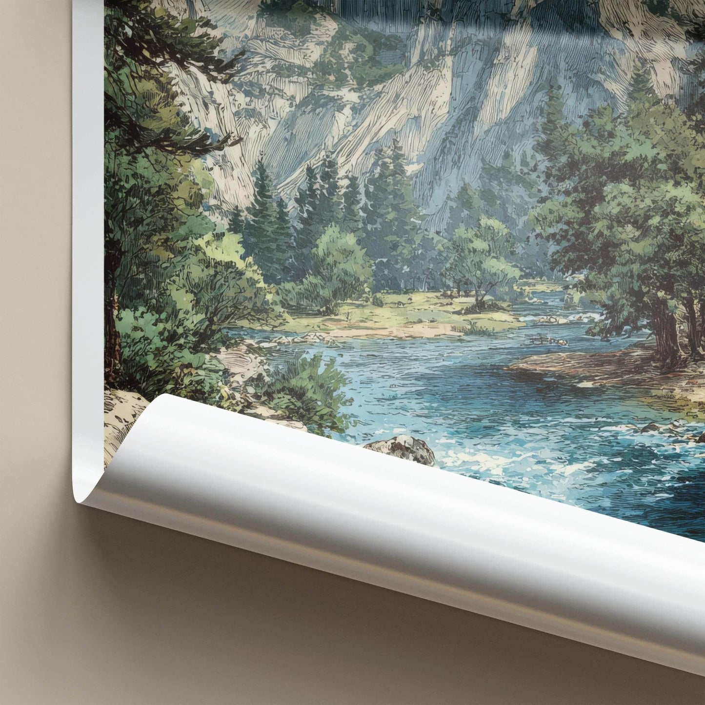 Ahwahnee Poster - California Scenic Art - Iconic Valley View Home Decor