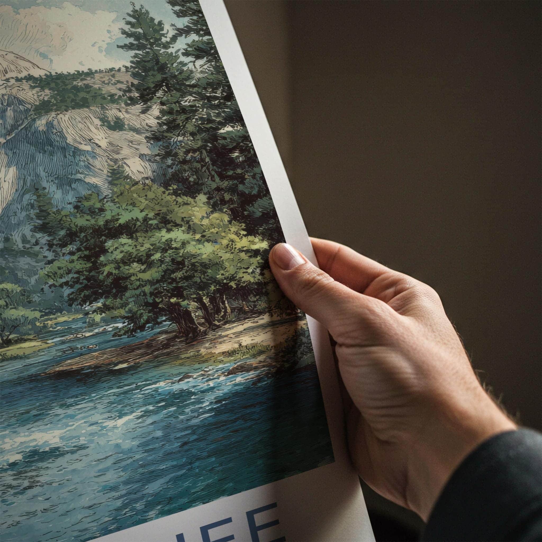 Ahwahnee Poster - California Scenic Art - Iconic Valley View Home Decor