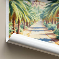Al Ain Poster - United Arab Emirates Travel Art - Oasis Mountain Path Home Decor