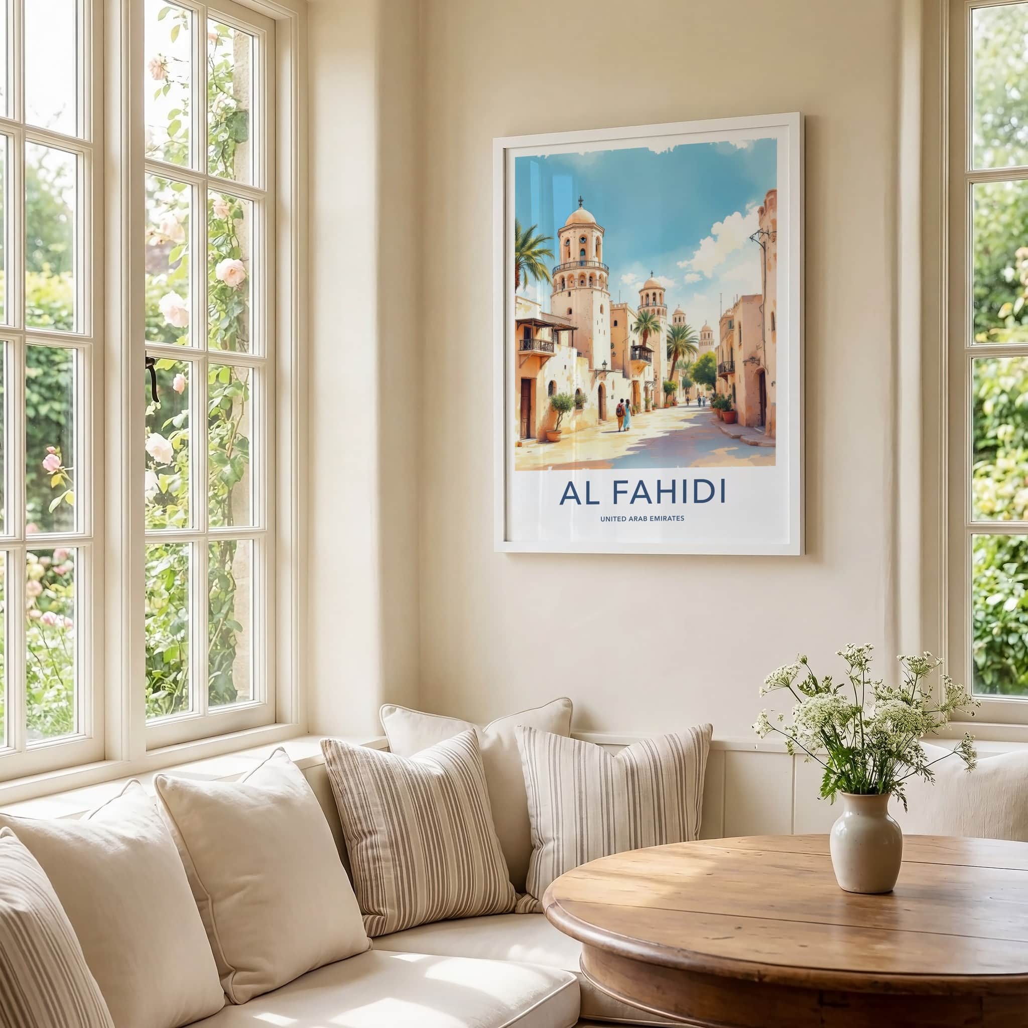 Al Fahidi Poster - United Arab Emirates Tall Domed Towers Home Decor