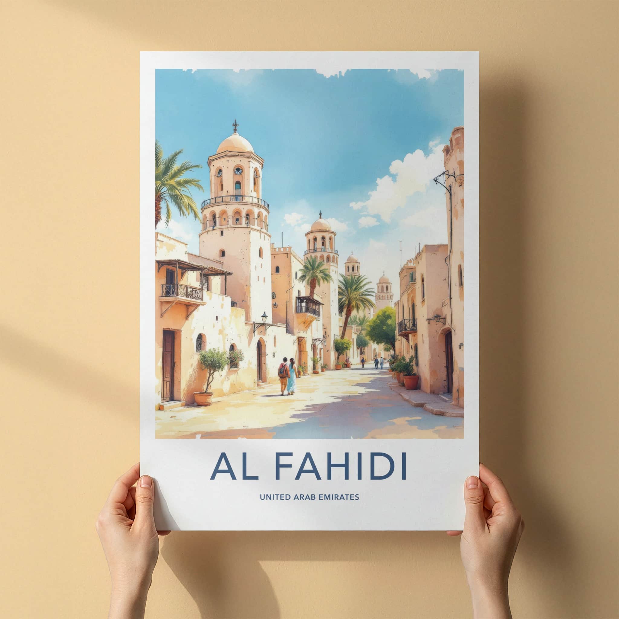 Al Fahidi Poster - United Arab Emirates Tall Domed Towers Home Decor