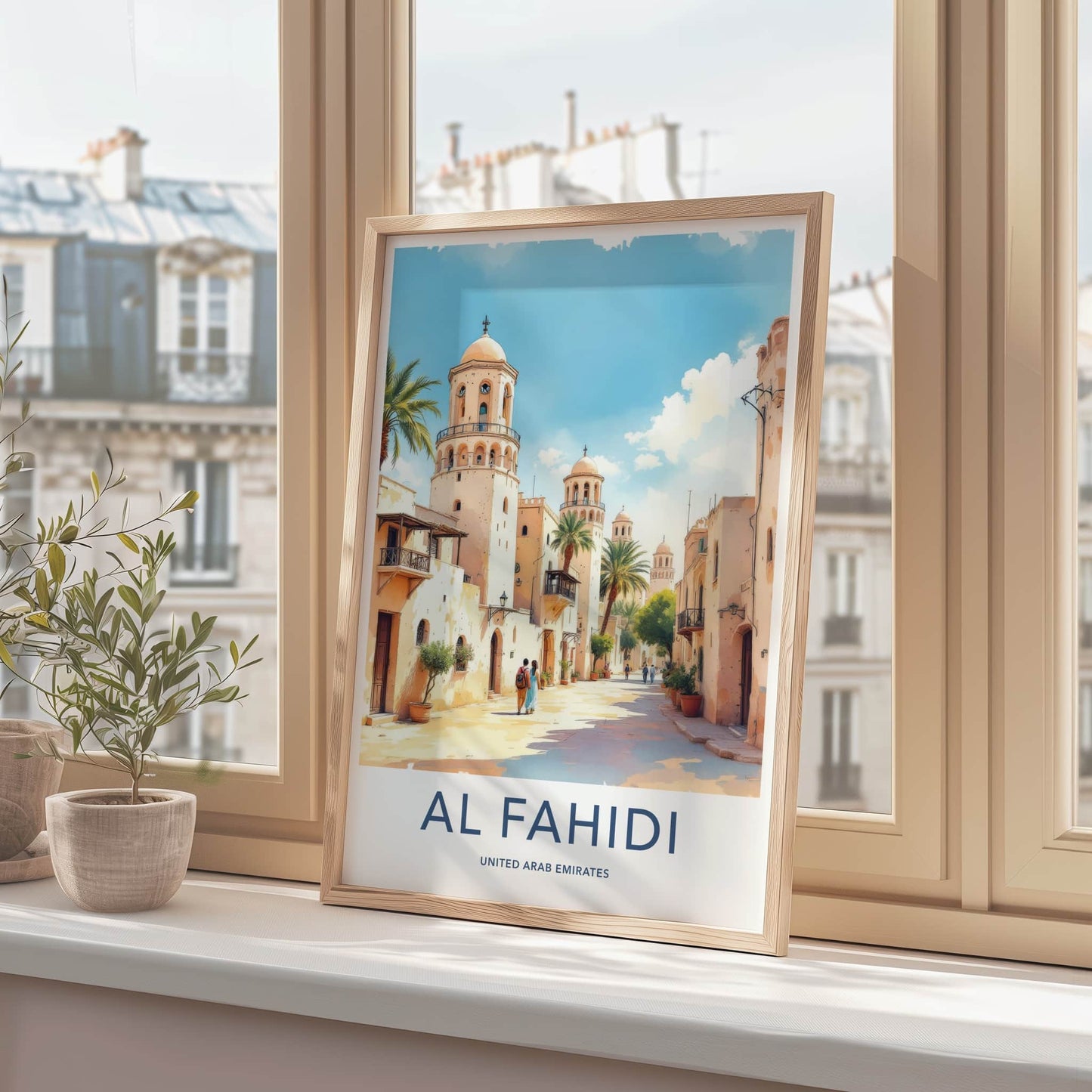 Al Fahidi Poster - United Arab Emirates Tall Domed Towers Home Decor