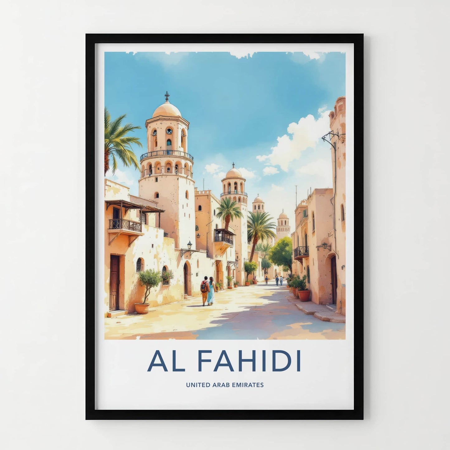 Al Fahidi Poster - United Arab Emirates Tall Domed Towers Home Decor