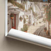 Alberobello Poster - Italy Travel Art - White Trulli Village Wall Decor