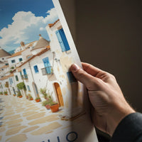 Alberobello Poster - Italy Travel Art - White Trullo Houses Home Decor