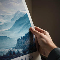 Aletschwald Poster - Switzerland Scenic Art - Glacier Valley Home Decor