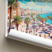 Alexandria Poster - Egypt Framed Print - Vibrant Coastal City Home Decor