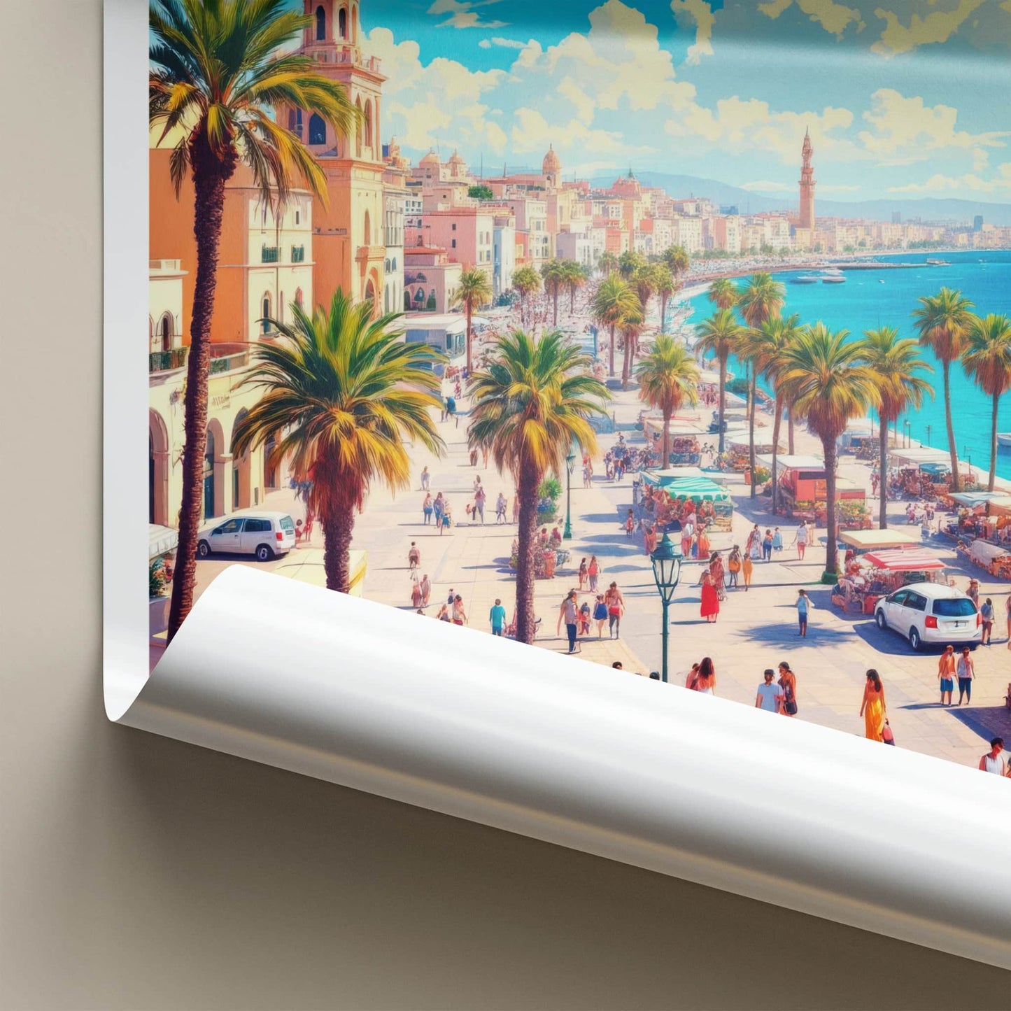 Alexandria Poster - Egypt Framed Print - Vibrant Coastal City Home Decor