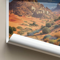 Algeria Poster - Africa Travel Art - Desert Fortress Village Home Decor