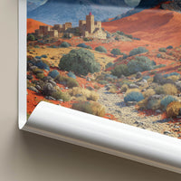 Algeria Poster - Africa Travel Art - Desert Mountain Village Home Decor