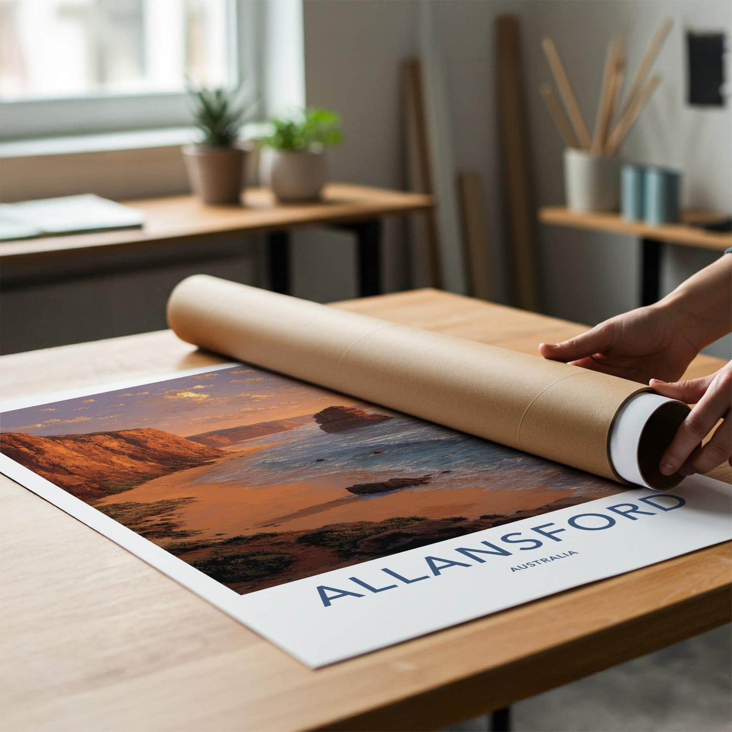 Allansford Poster - Australia Scenic Art - Iconic rock formations Wall Decor