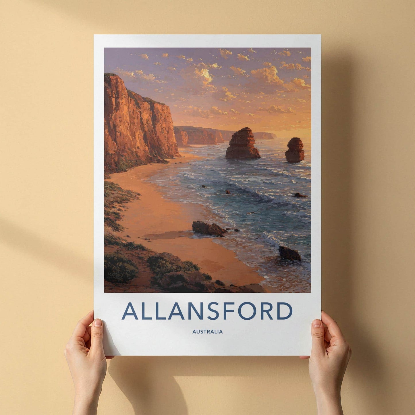Allansford Poster - Australia Scenic Art - Iconic rock formations Wall Decor