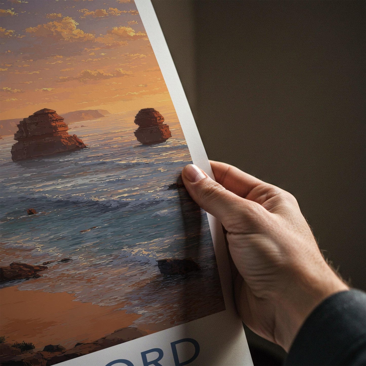 Allansford Poster - Australia Scenic Art - Iconic rock formations Wall Decor