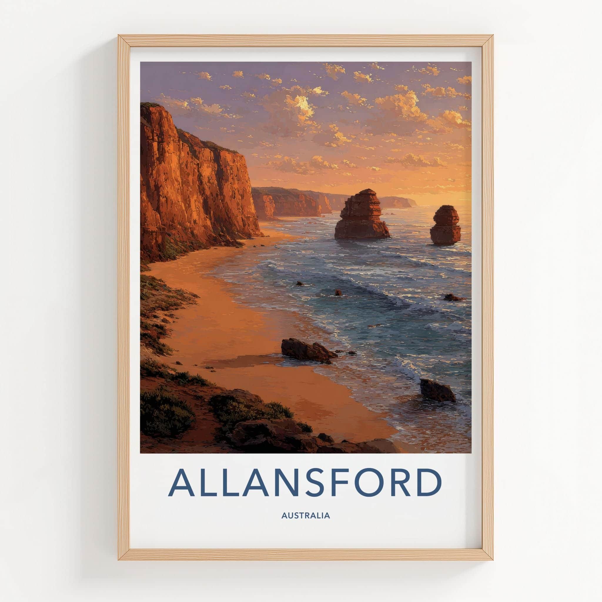 Allansford Poster - Australia Scenic Art - Iconic rock formations Wall Decor