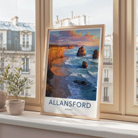 Allansford Poster Australia Sea Stacks Gallery Art