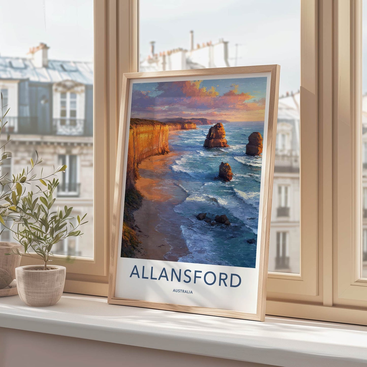 Allansford Poster Australia Sea Stacks Gallery Art
