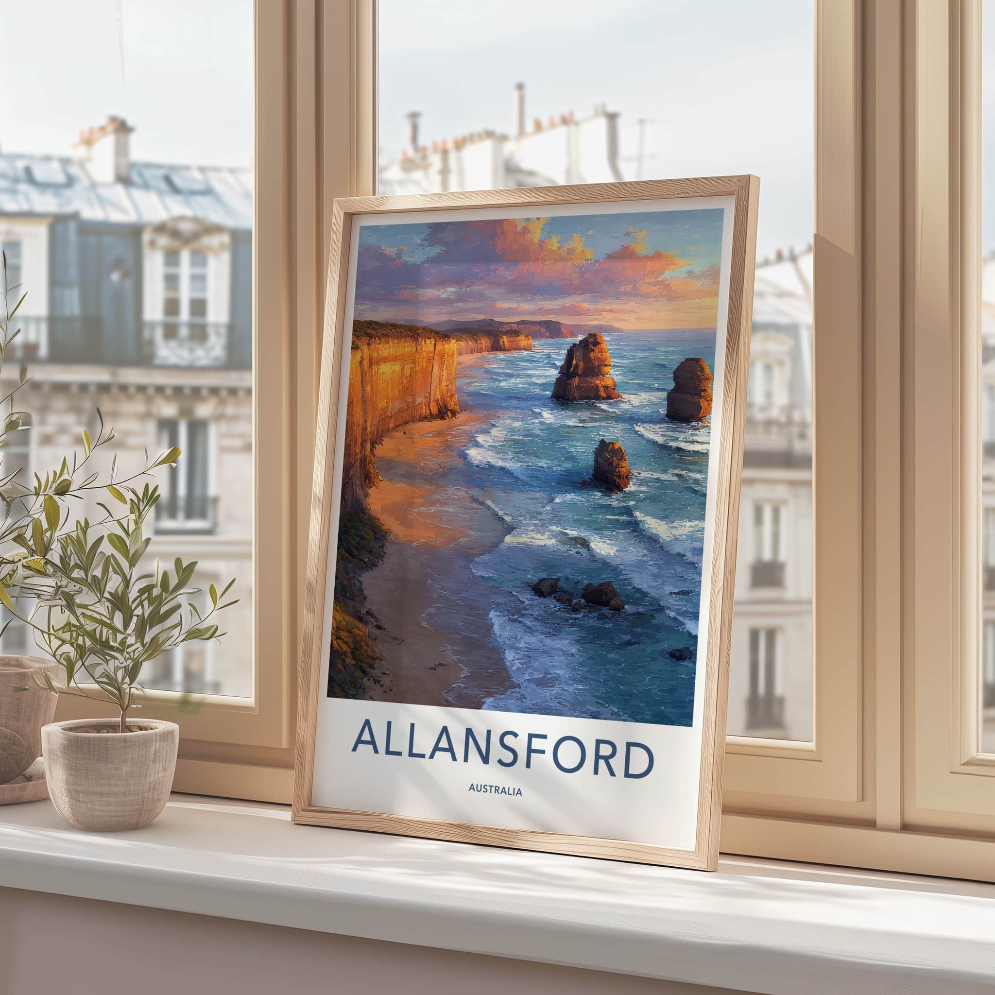 Allansford Poster Australia Sea Stacks Gallery Art