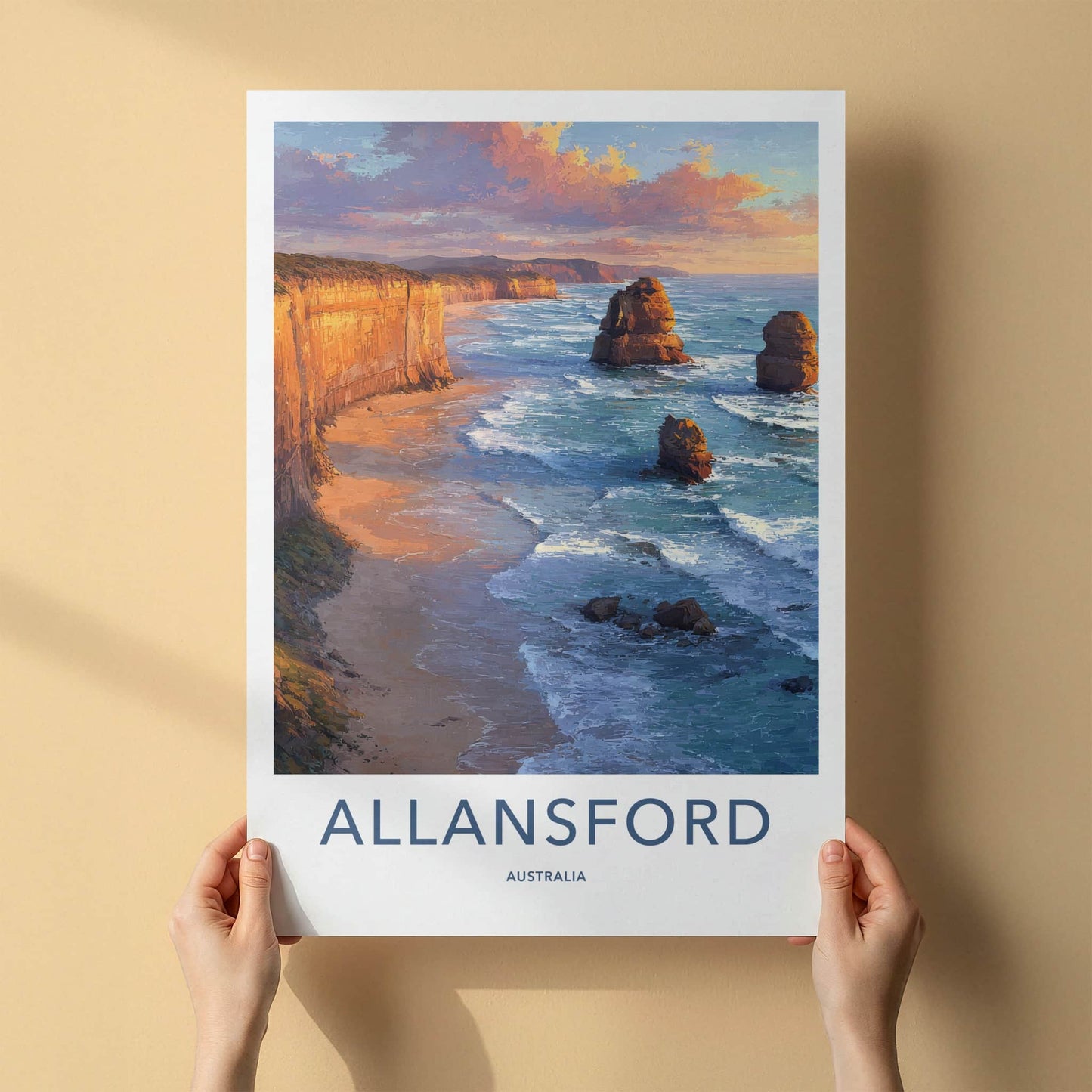 Allansford Poster Australia Sea Stacks Gallery Art
