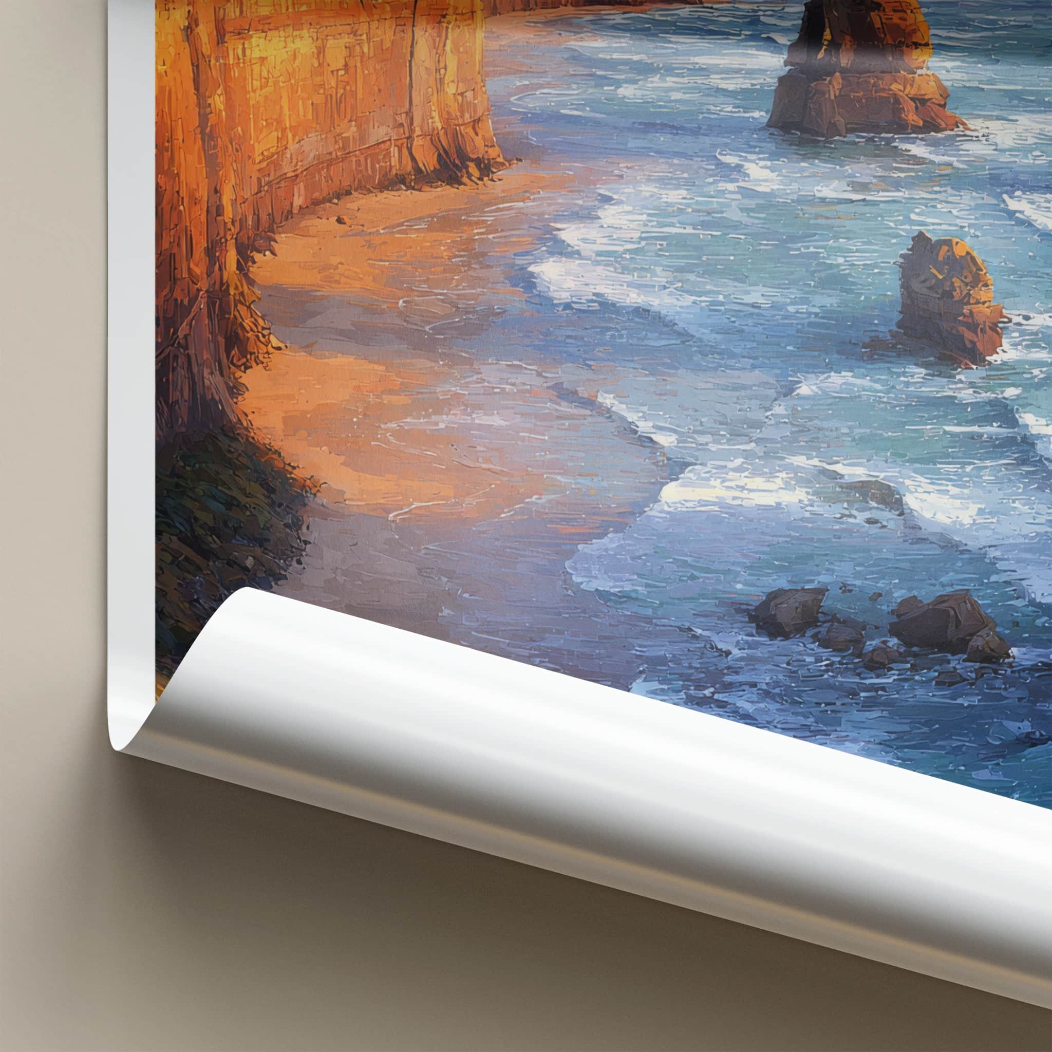 Allansford Poster Australia Sea Stacks Gallery Art