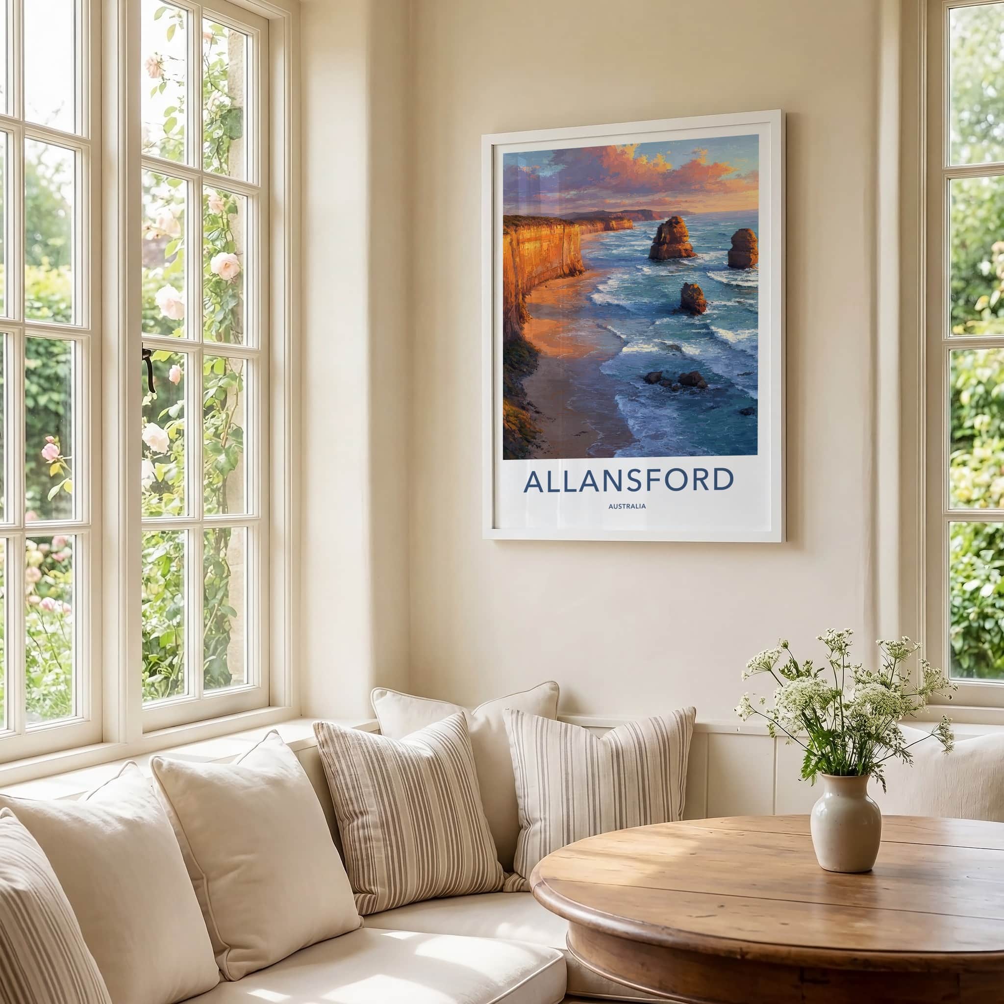Allansford Poster Australia Sea Stacks Gallery Art