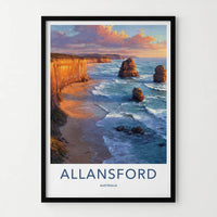 Allansford Poster Australia Sea Stacks Gallery Art
