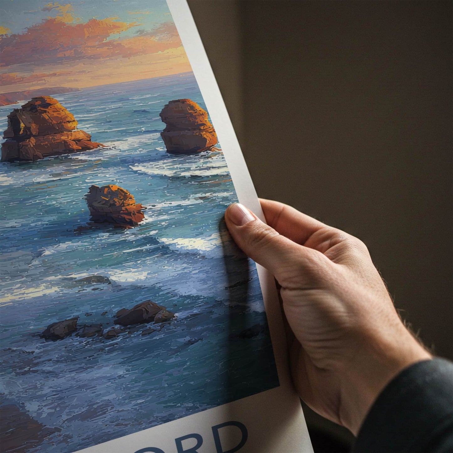 Allansford Poster Australia Sea Stacks Gallery Art