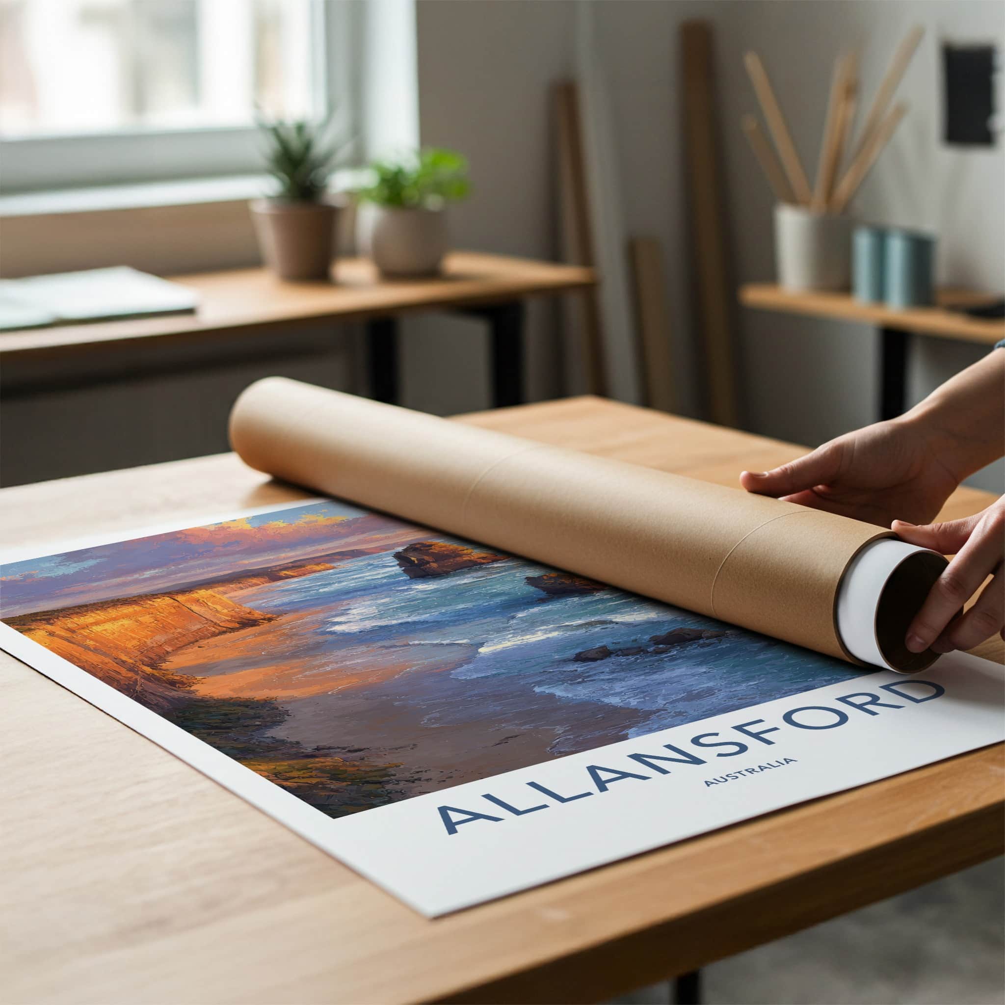 Allansford Poster Australia Sea Stacks Gallery Art